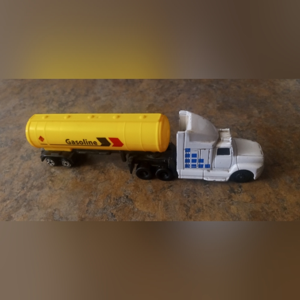 Yellow Gasoline Tanker Toy Truck - Kids Toys